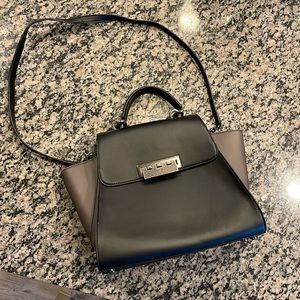 Zac Posen - medium sized leather purse with handle and strap